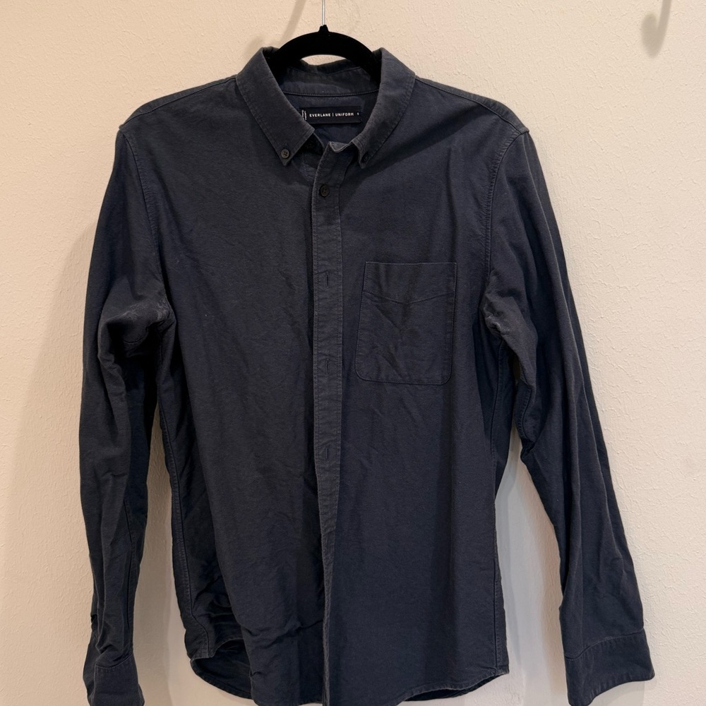 Everlane Uniform Oxford Shirt - Navy S
